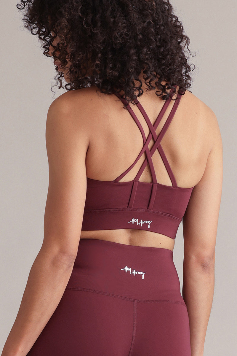High-Waist Flared Leggings Always Dressed Italian Plum
