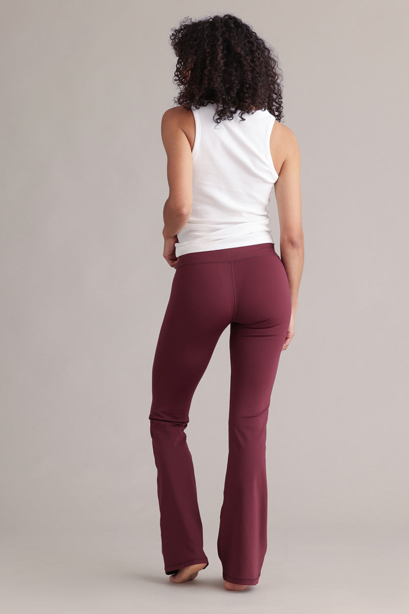 High-Waist Flared Leggings Always Dressed Italian Plum
