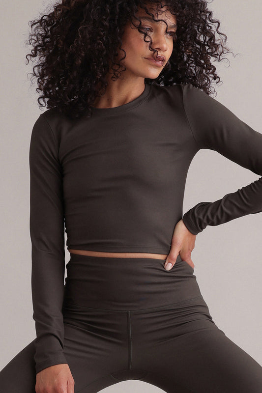 Longsleeve Cropped Always Dressed Forest Night