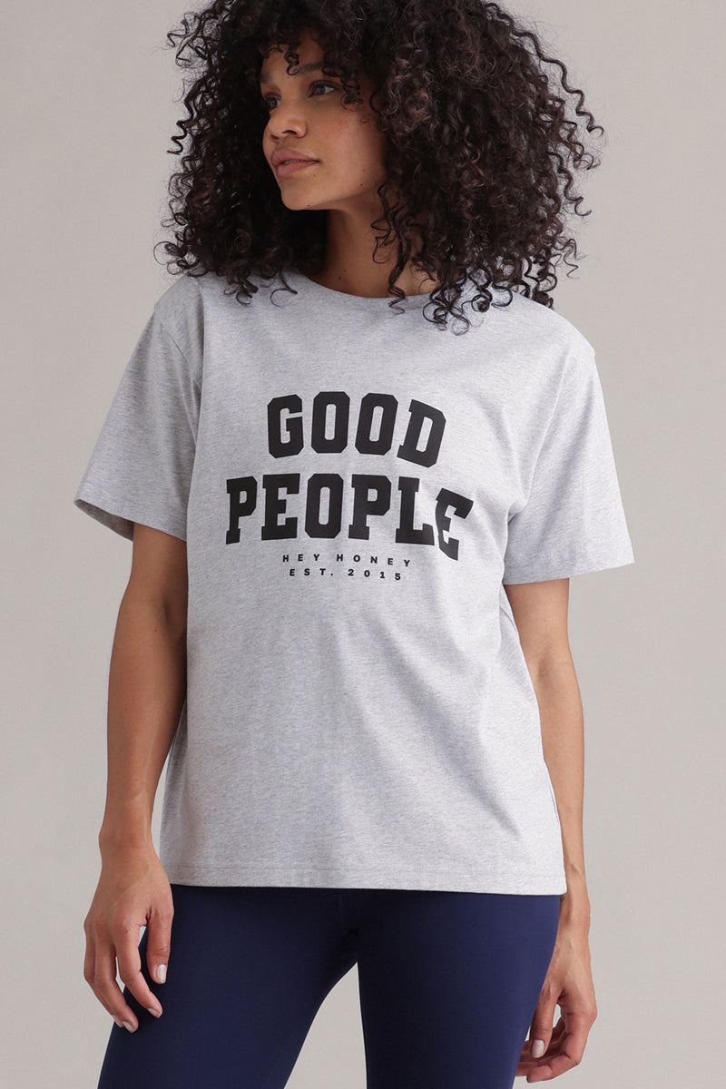 T-Shirt Good People Grey Melange