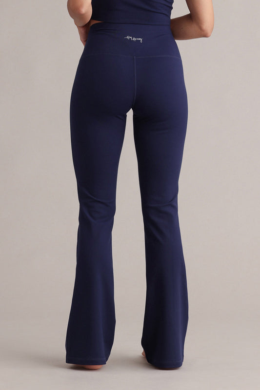 High-Waist Leggings Flared Always Dressed Baritone Blue