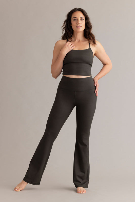 High-Waist Leggings Flared Always Dressed Forest Night