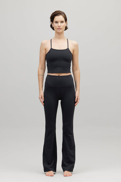 High-Waist Flared Leggings Always Dressed Black