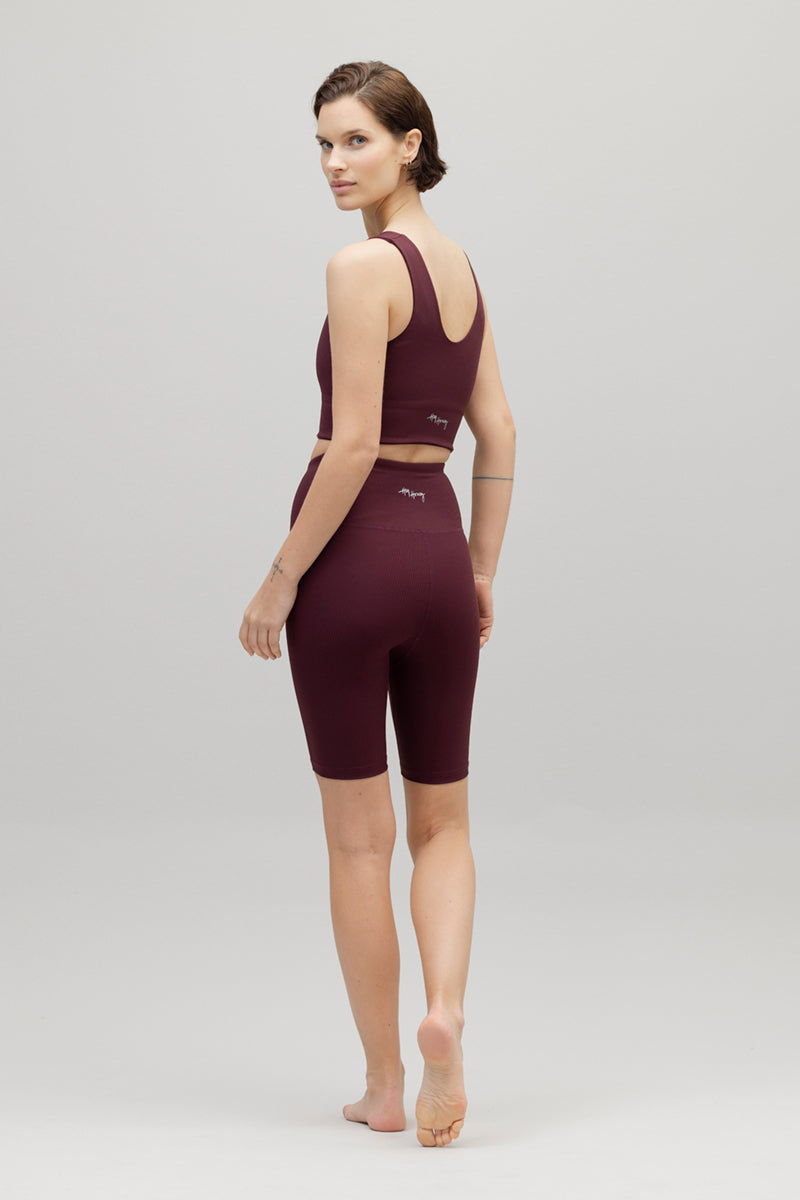 Bustier Ribbed Wine