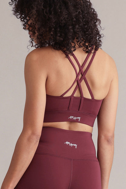 High-Waist Flared Leggings Always Dressed Italian Plum