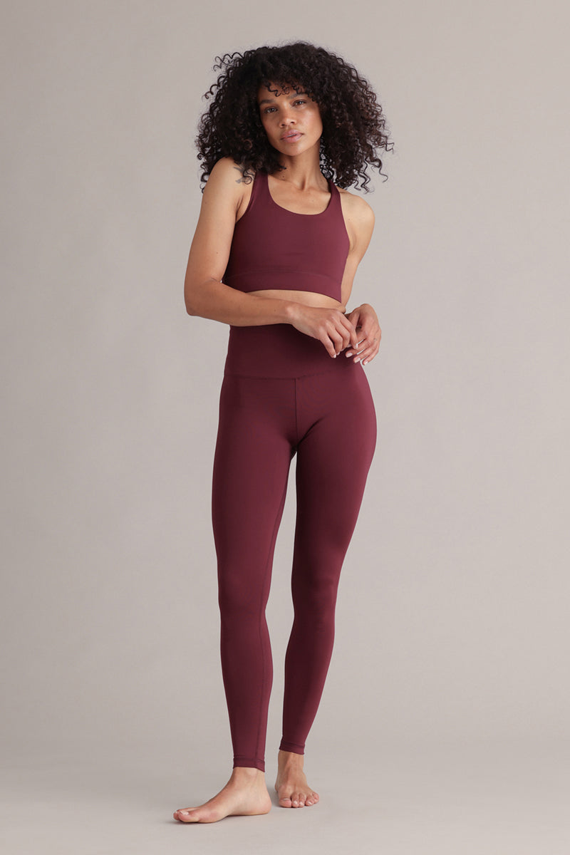 Criss-Cross Bra Always Dressed Italian Plum