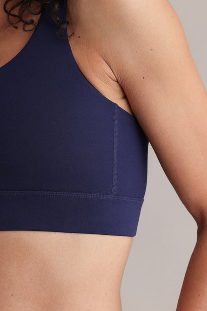 Criss-Cross Bra Always Dressed Baritone Blue