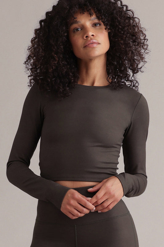 Longsleeve Cropped Always Dressed Forest Night