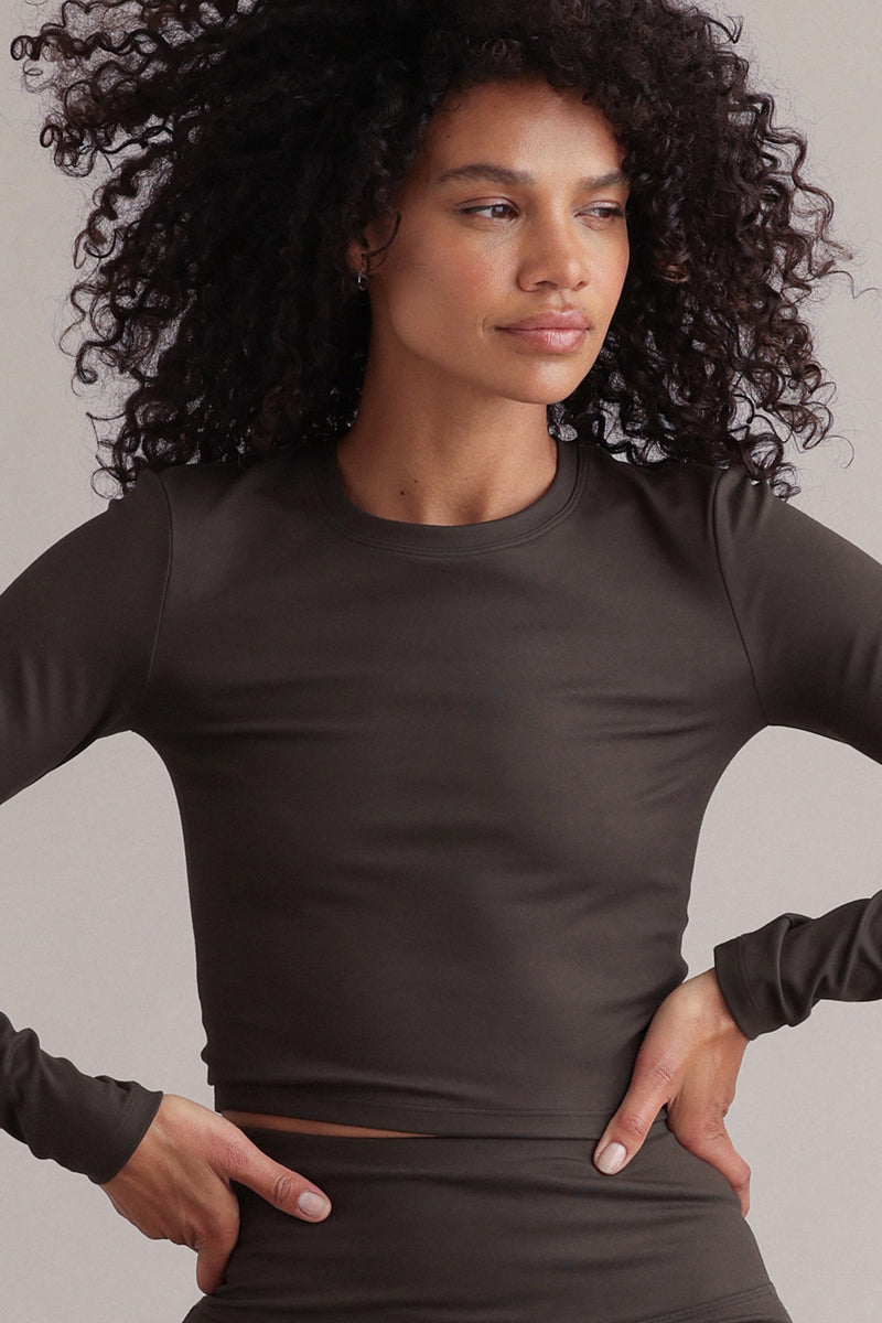 Longsleeve Cropped Always Dressed Forest Night