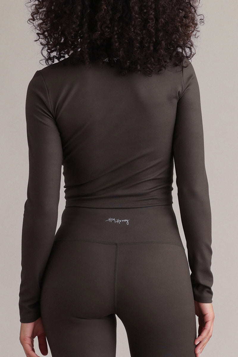 Longsleeve Cropped Always Dressed Forest Night