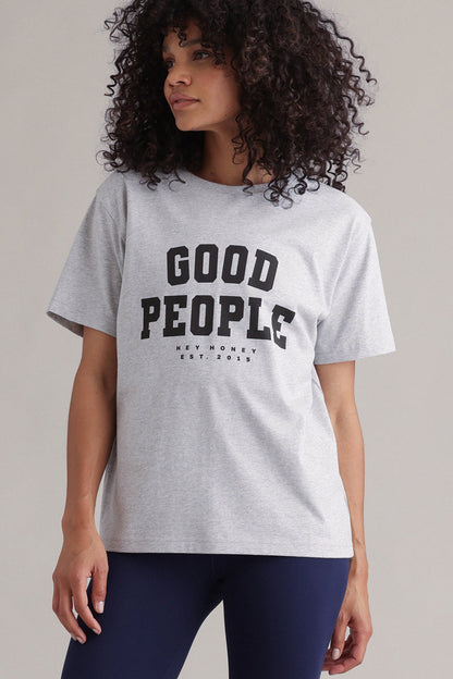 T-Shirt Good People Grey Melange