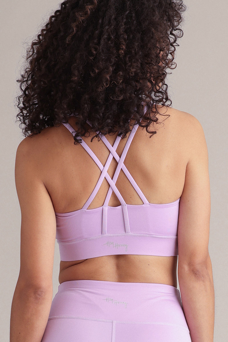 Criss-Cross Bra Lilac Breeze