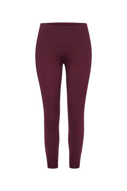 Cropped High-Waist Leggings Always Dressed Italian Plum