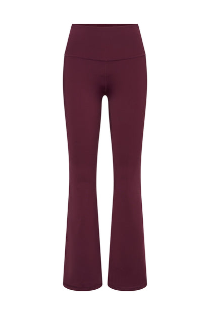 High-Waist Flared Leggings Always Dressed Italian Plum