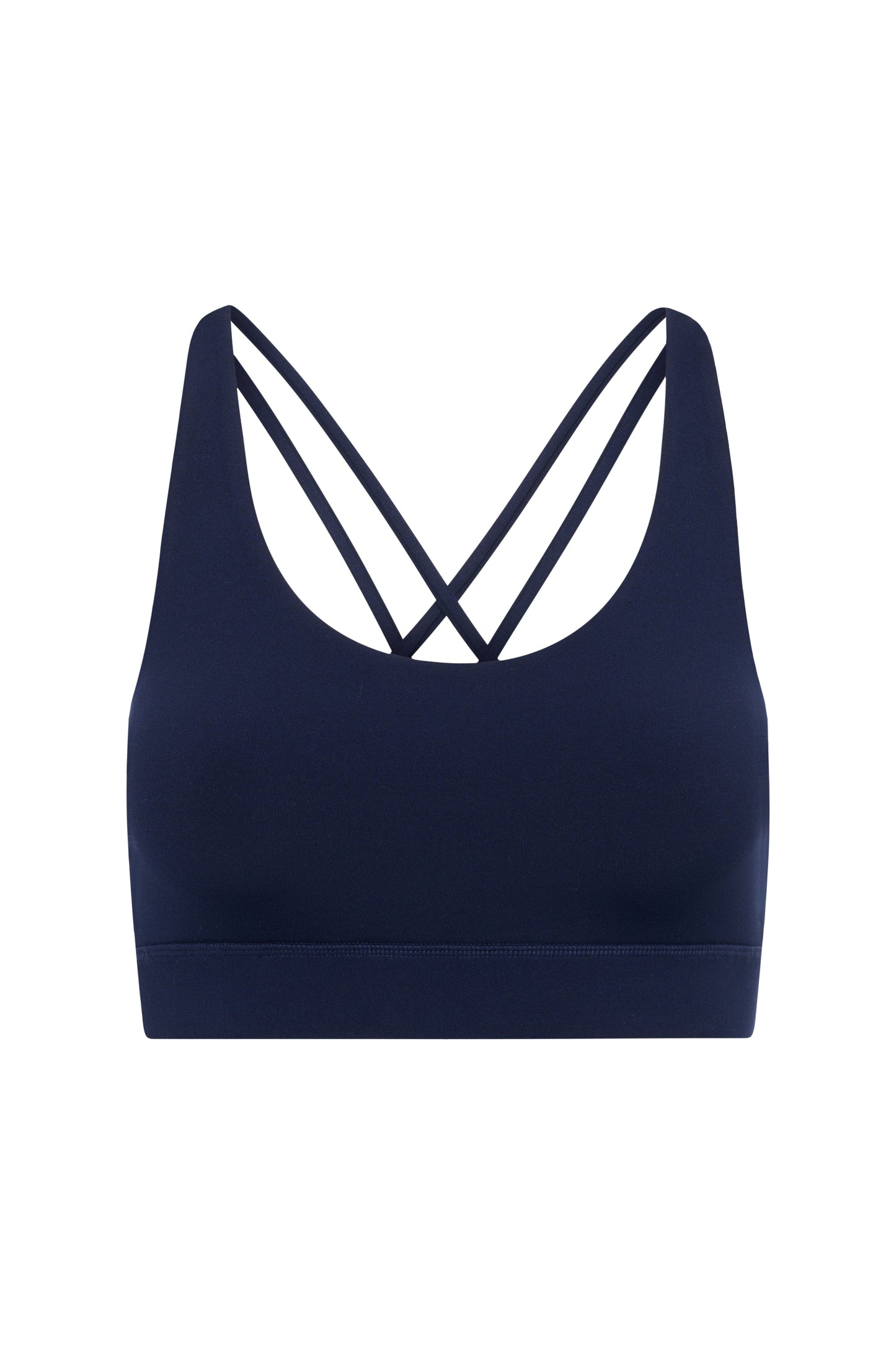 Criss-Cross Bra Always Dressed Baritone Blue