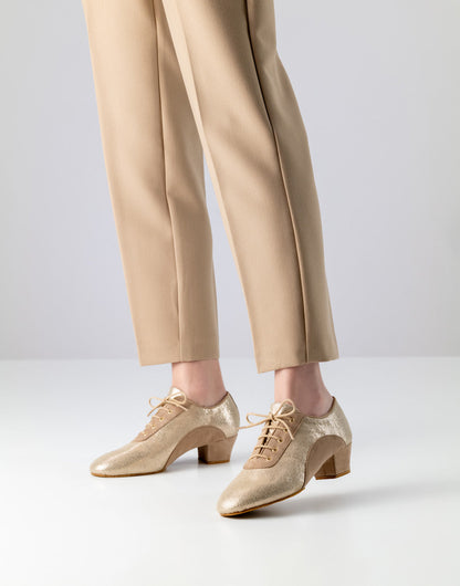 Anna Kern Brienne bedrucktes Leder / Velourleder